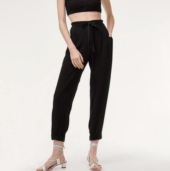 Aritzia Pants - Aritzia Wilfred Black Marais Pant size m